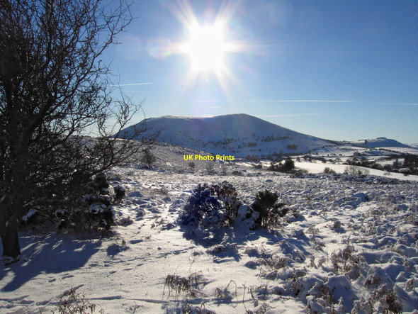 Photo 6"x4" Corndon Hill from Stapeley White Grit c2010