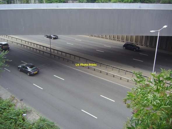 Photo 6"x4" The A40 taken from Hillingdon station footbridge Ruislip c2008