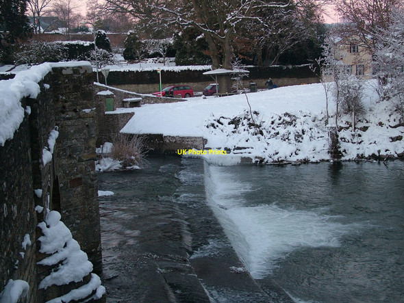 Photo 6"x4" Leintwardine Weir. Christmas Day 2010. Kinton\/SO4074 c2010