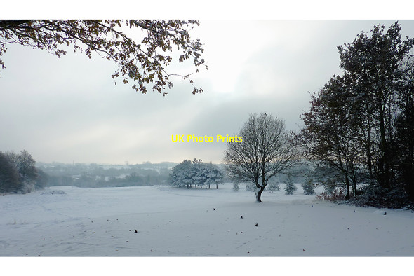 Photo 6"x4" Snow on Penn Common golf course, Staffordshire Sedgley c2010