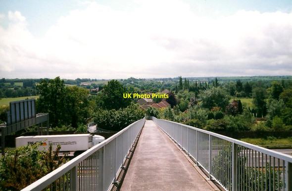 Photo 6"x4" Footbridge over the M20 near Addington Addington\/TQ6559 c1998