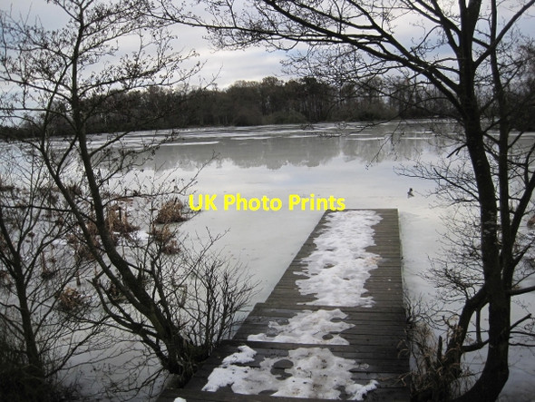 Photo 6"x4" Bolam Lake (Frozen) Bolam\/NZ0982 c2010
