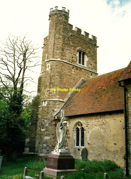 Photo 6"x4" St. Margaret's Church, Addington Addington\/TQ6559 c1996 P1