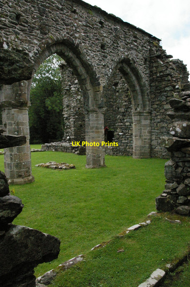 Photo 6"x4" Cymer Abbey: nave ruins Dolgellau c2009