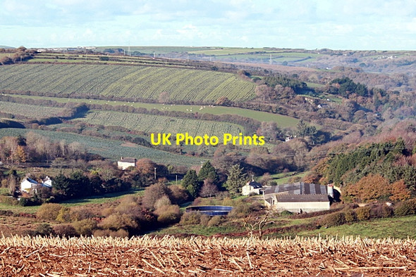 Photo 6"x4" River Allen valley from Penmount Idless c2010