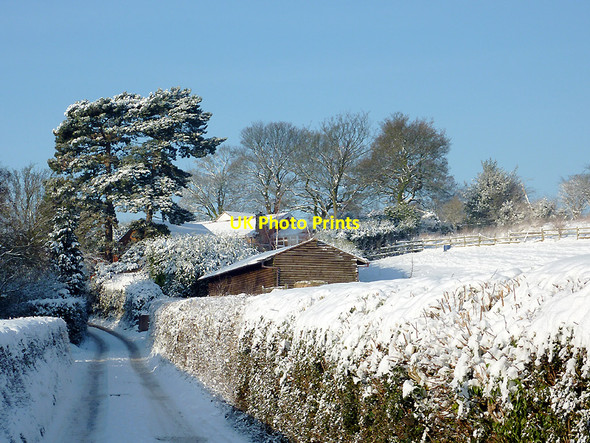Photo 6"x4" Pennwood Lane  on Colton Hills, Staffordshire Sedgley c2010