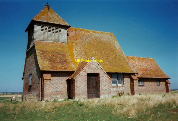 Photo 6"x4" St Thomas a Becket Church, Fairfield, Romney Marsh Fairfield\/TQ9626 c1997