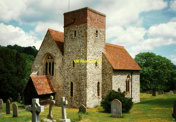 Photo 6"x4" St. Mary's Church, Hastingleigh Bodsham c1997