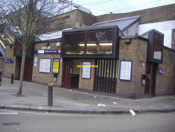 Photo 6"x4" White Hart Lane station entrance Edmonton\/TQ3392 c2009