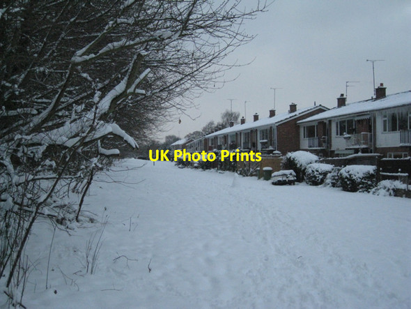 Photo 6"x4" Open space to the rear of Mercia Way  Warwick c2010