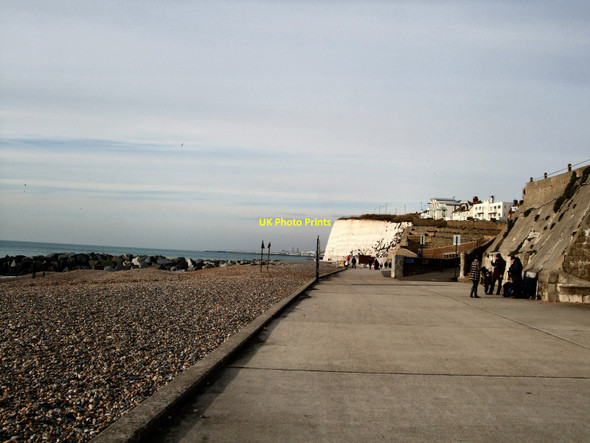 Photo 6"x4" Undercliff Walk, Rottingdean Rottingdean c2010