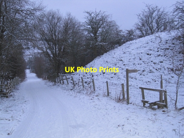 Photo 6"x4" Site of Demolished Railway Bridge Catton\/NY8257 c2010