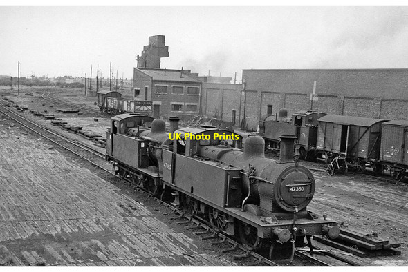 Photo 6"x4" Lostock Hall Locomotive Depot, with 0-6-0Ts Bamber Bridge c1963