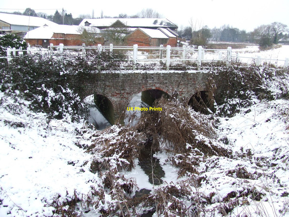 Photo 6"x4" Bridge Near Nether Hall Lavenham c2010