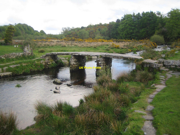 Photo 6"x4" The clapper bridge at Postbridge Bellever c2009