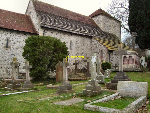 Photo 6"x4" St Wulfran's Church, Ovingdean Ovingdean c2011