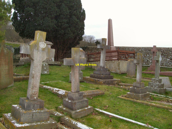 Photo 6"x4" Churchyard, St Wulfran's Ovingdean Ovingdean c2011