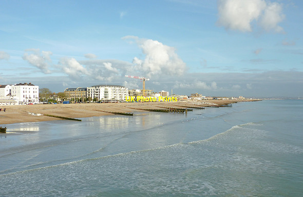Photo 6"x4" Looking east from Worthing Pier, West Sussex Worthing\/TQ1303 c2011
