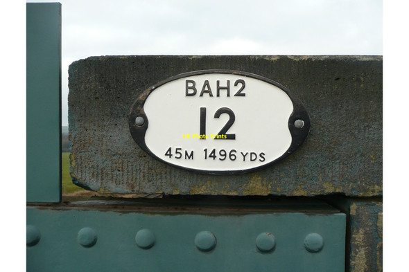Photo 6"x4" Bridge number plate, Bretton Lane, Crigglestone Calder Grove c2011