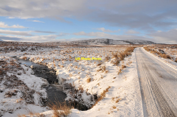 Photo 6"x4" B871 and stream from Loch Rosail Allt L\u00f2n a' Ch\u00f9il c2011