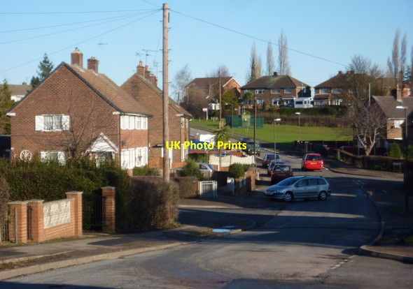 Photo 6"x4" Looking along Recreation Road, Langwith Junction Shirebrook c2011