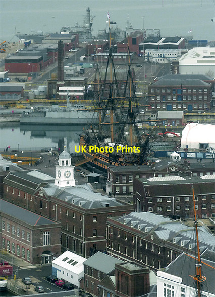 Photo 6"x4" HMS Victory and Portsmouth Historic Dockyard Portsea c2011
