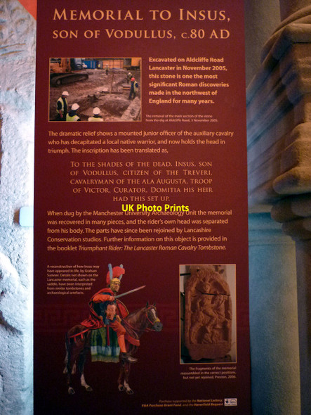 Photo 6"x4" Information board for the Insus memorial, Lancaster Museum Lancaster c2011