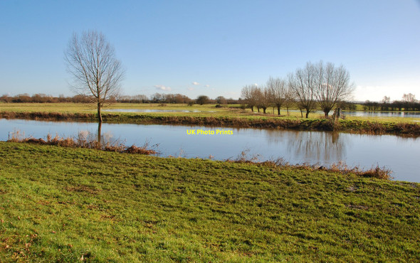 Photo 6"x4" Langport: River Parrett floods Portway\/ST4126 c2011