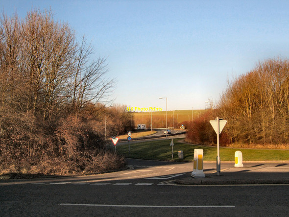 Photo 6"x4" A27 roundabout north of Patcham Patcham c2011