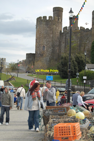 Photo 6"x4" Conwy : Castell Conwy from the Quayside Conwy c2009