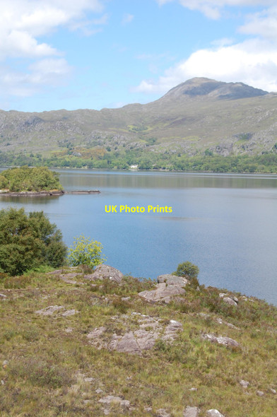 Photo 6"x4" Looking across Loch Maree to Eilean Ghr\u00c3\u00b9ididh and Letterewe Letterewe c2009