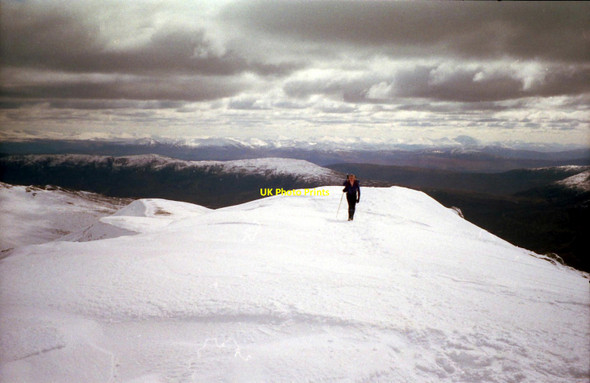 Photo 6"x4" On the summit ridge of A' Chr\u00c3\u00a0laig A' Chr\u00e0laig c1996