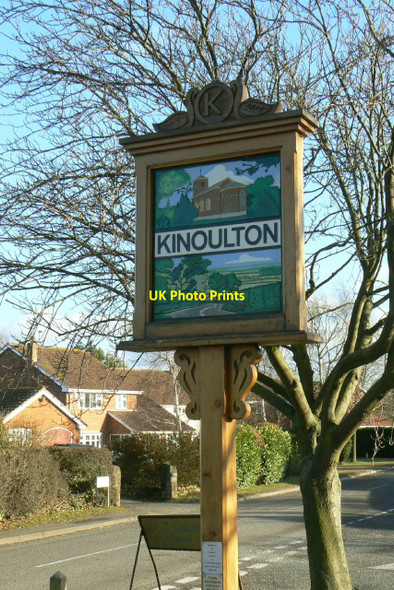 Photo 6"x4" Kinoulton Village Sign (2) Kinoulton c2011