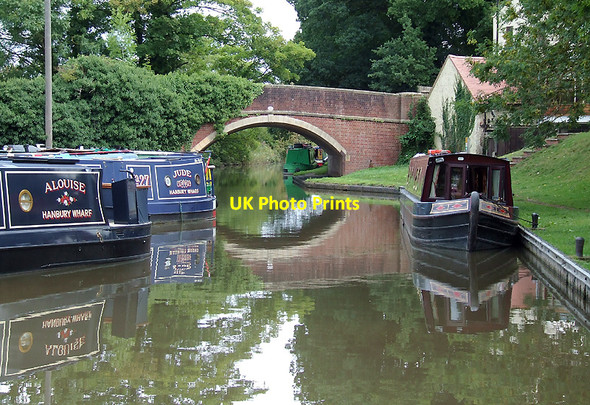 Photo 6"x4" Worcester and Birmingham Canal  at Hanbury Junction Gallows Green\/SO9362 c2010