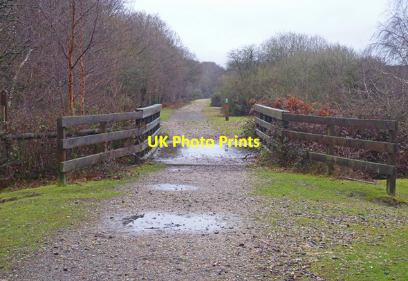Photo 6"x4" Bridge over Track South Weirs c2011