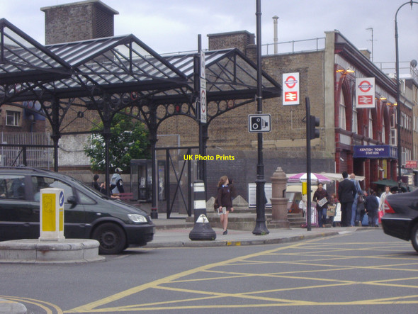 Photo 6"x4" Kentish Town market and station Camden Town c2008