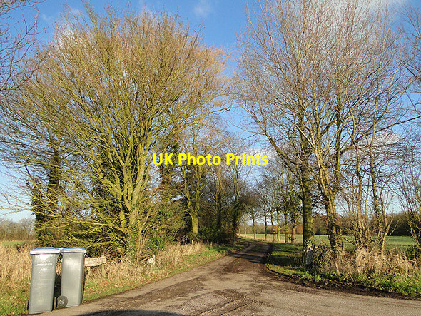 Photo 6"x4" Entrance to Linstead Farm, Linstead Cratfield c2011