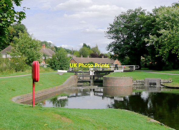Photo 6"x4" Barge Lock in Vines Park, Droitwich, Worcestershire Droitwich c2010