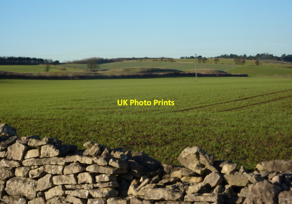 Photo 6"x4" Fields and low hills west of Whaley Whaley c2011