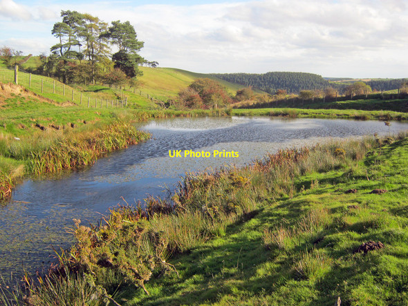 Photo 6"x4" Pond at the head of Downes's Dingle Heyope c2010