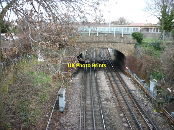 Photo 6"x4" The underground lines at Osterley Station Hounslow c2011