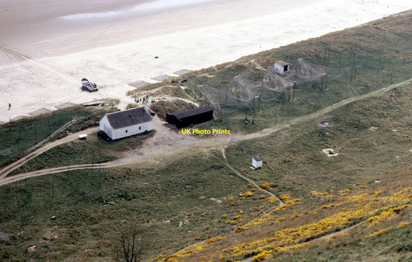 Photo 6"x4" Fishing station on St Cyrus beach St Cyrus c1975