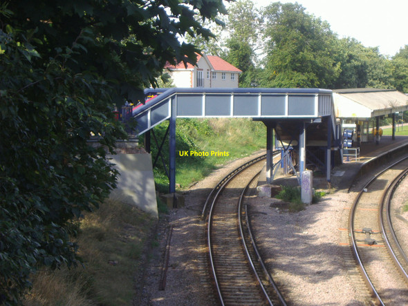 Photo 6"x4" West Sutton station bridge and platform Sutton\/TQ2564 c2008