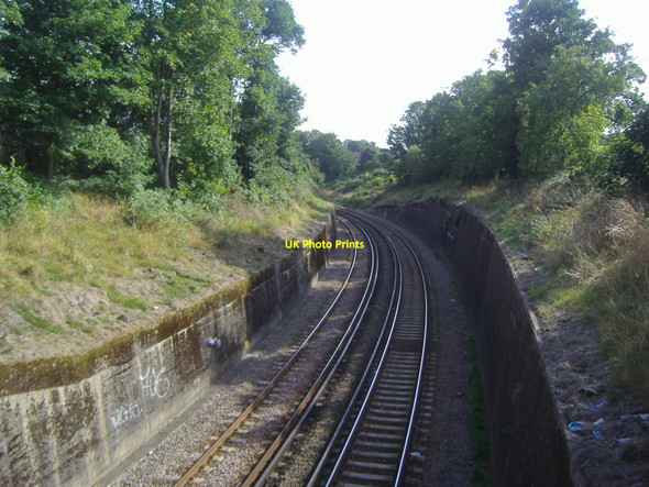 Photo 6"x4" Railway line south of West Sutton Sutton\/TQ2564 c2008 P1