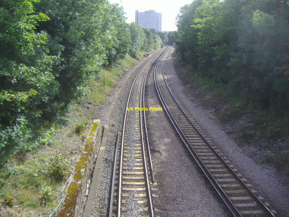 Photo 6"x4" Railway line from Sutton Common Road Sutton\/TQ2564 c2008