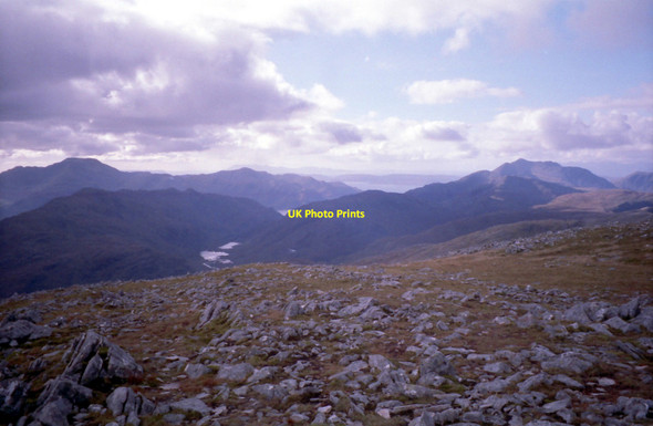 Photo 6"x4" Looking across the summit of Sg\u00c3\u00b9rr na Sgine Sg\u00f9rr na Sgine c1997