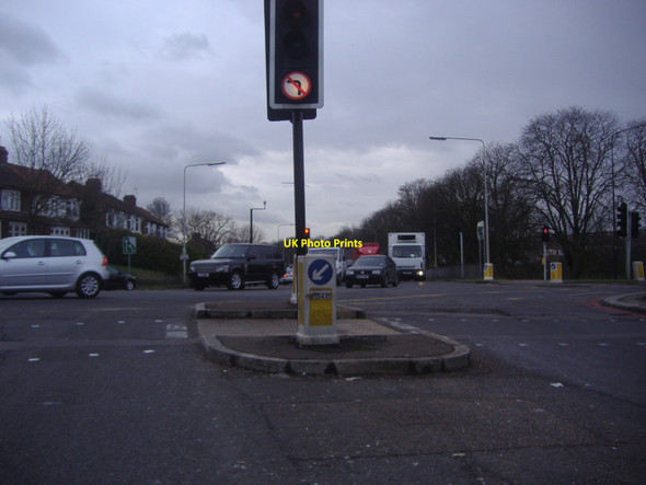 Photo 6"x4" Junction of Wilmer Way and North Circular Road Friern Barnet c2009
