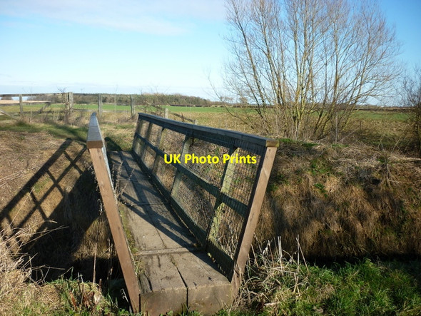 Photo 6"x4" A footbridge over Catchwater Drain near Arram Aike c2011