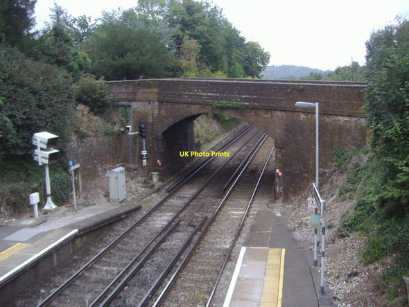 Photo 6"x4" Bridge over railway line, Box Hill & Westhumble Dorking c2008