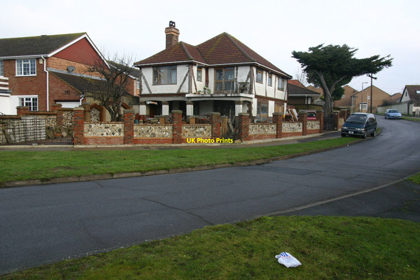 Photo 6"x4" Greenwich Meridian crossing Downs walk Telscombe c2011